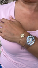 Load image into Gallery viewer, 18k Gold Filled Sunburst Flower Charm Adjustable Bracelet
