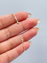 Load image into Gallery viewer, 18k Gold Filled Plain Dainty Cuff Bracelet With Tiny Balls as Ends
