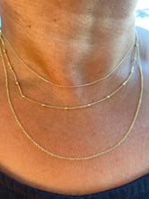 Load image into Gallery viewer, 14k Solid Gold Satellite and Oval Cable Link Chain Style Available in Sizes 16- &amp; 18-Inch, Gifts for mom, Dainty Jewlery, Layering Chains,
