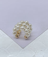 Load image into Gallery viewer, 18k Gold Filled XL 3 Layered Pearl Cuff,
