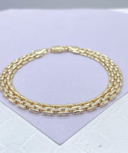 Load image into Gallery viewer, 18k Gold Filled Bismark Style Bracelet 7mm
