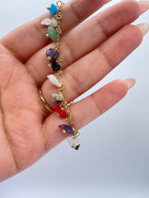 Load image into Gallery viewer, 18k Gold Filled Colorful Faux Natural Stones Charm Bracelet
