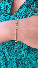 Load image into Gallery viewer, 18k Gold Filled Twist and Beaded Dainty Bracelet
