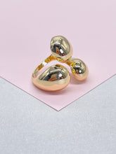 Load image into Gallery viewer, 18k Gold-filled Adjustable Triple Wrap Dome Ring
