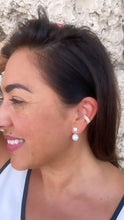 Load image into Gallery viewer, 18k Gold Filled Tiny Beaded Ear Cuffs and pearl
