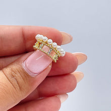 Load image into Gallery viewer, 18k Gold Filled Beaded Ear Cuffs and Pearl Gold Bead Styles
