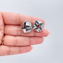 Load image into Gallery viewer, 18k Gold Filled Knot Stud Earrings: Chunky Minimalist Jewelry

