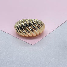 Load image into Gallery viewer, 18k Gold-filled Adjustable Croissant Wrap Dome Ring
