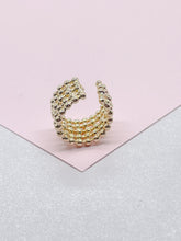 Load image into Gallery viewer, 18k Gold Filled 5 Layered Bead Ear Cuff
