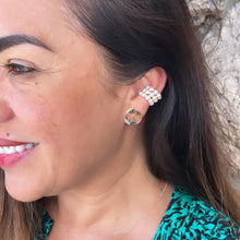Load image into Gallery viewer, 18k Gold Filled XL 3 Layered Pearl Ear Cuff
