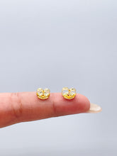 Load image into Gallery viewer, 18k Gold Filled Butterfly Puffy XL Push Back Earrings Clutch Back Closure, Backings Jewelry Making Supplies
