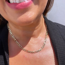 Load image into Gallery viewer, 18k Gold Filled 6mm Figaro Link Set
