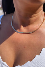 Load image into Gallery viewer, 18k Gold Filled Flexible Herringbone 4mm Chain Necklace &amp; Bracelet
