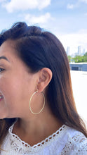 Load image into Gallery viewer, 18k Gold Filled Ultra Thin Hoop Earrings: 2mm Thickness
