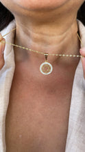 Load image into Gallery viewer, 18k Gold Filled Star of David Pendant Crowned with CZ Stones
