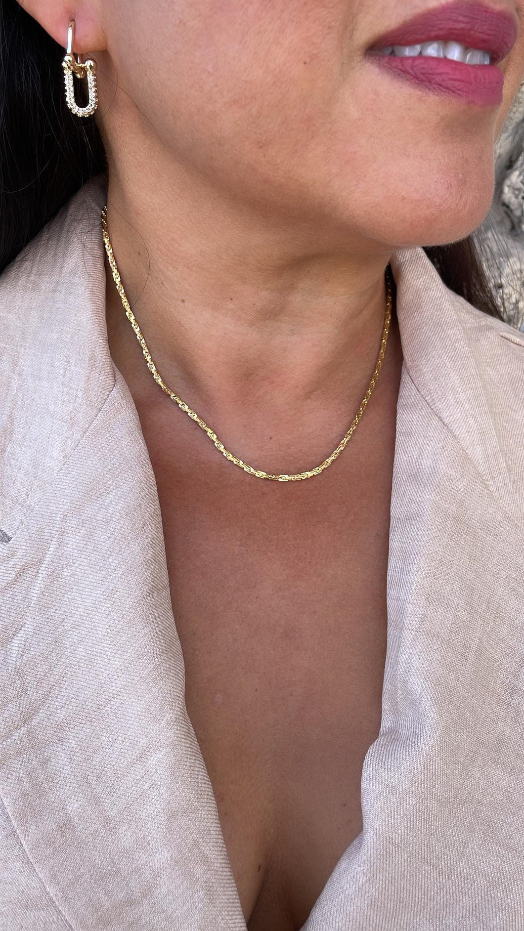 18k Gold Filled Chunky Wheat Link 2mm, Specialty Chain Necklace