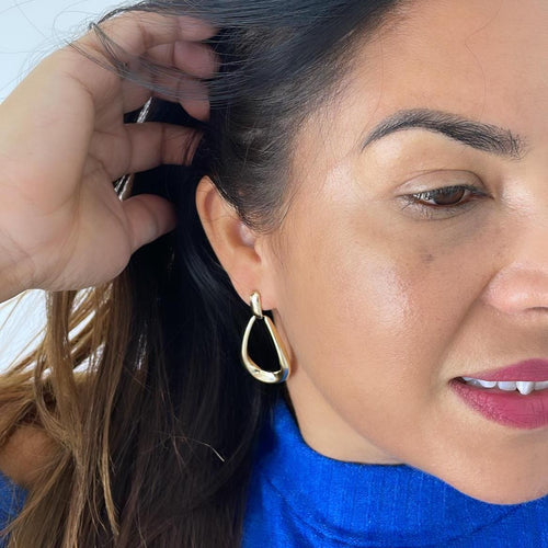 18k Gold Filled Smooth and Thin Drop Earrings