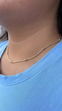 Load image into Gallery viewer, 18k Gold Filled 1.5mm Rope Chain Satellite Fusion
