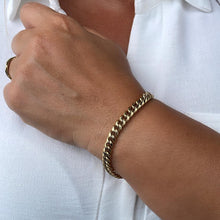 Load image into Gallery viewer, 14k Gold Filled 6mm Thick Cuban Curb Link Chain Necklace Featuring Special Large Safety Clasp
