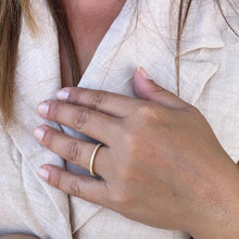 Load image into Gallery viewer, 18k Gold Filled Eternity CZ Pave Cubic Zirconia Dainty Ring Stackable Gold CZ Band
