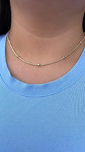 Load image into Gallery viewer, 18k Gold Filled 1.5mm Rope Chain Satellite Fusion
