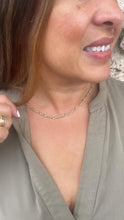 Load image into Gallery viewer, 18k Gold Filled 5mm Oval Sunburst Link Necklace
