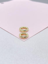 Load image into Gallery viewer, 18k Gold Filled Small Smooth Round Carabiner Clasp, Made for Jewelry Making, Jewelry Supplies
