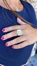 Load image into Gallery viewer, 18k Gold Filled Adjustable Square Dome With Puffy CZ Band
