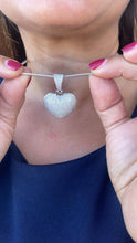 Load image into Gallery viewer, 18k Gold Filled CZ Big Heart Puffy Pendant, Available in Gold and Silver
