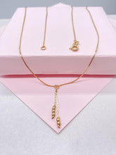 Load image into Gallery viewer, 18k Gold Filled Cobra Link Choker with Engraved Tiny Heart and Beads Detail
