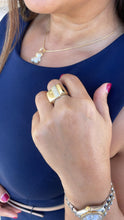 Load image into Gallery viewer, 18k Gold Filled Adjustable Square Dome With Puffy CZ Band
