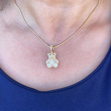 Load image into Gallery viewer, 18k Gold Filled Puffy Bear Charm Pendant
