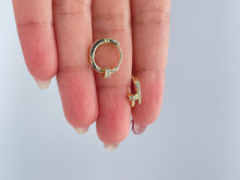 Load image into Gallery viewer, 18k Gold Filled Small Screws Flat Square Hoop EarringsWholesale Jewelry Supplies
