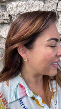 Load image into Gallery viewer, 18k Gold Filled Smooth Twisted Halo Earrings

