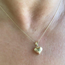 Load image into Gallery viewer, 14k Solid Gold, Heart, Eye and CZ Cross, Daily Pendants, Solid Gold Pendants, Gifts for Her, Minimalist Pendant, Solid Gold Pendants
