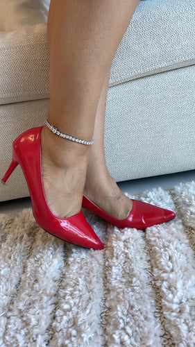 18k Gold Filled Shiny Zicornia Tennis Ankle Bracelet Wholesale Jewelry Supplies