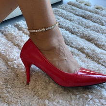 Load image into Gallery viewer, 18k Gold Filled Shiny Zicornia Tennis Ankle Bracelet Wholesale Jewelry Supplies
