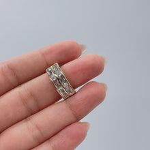 Load image into Gallery viewer, 18k Gold Filled 18k Gold Filled Signet Ring with Baguette Cut Stones on Top
