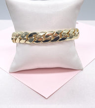 Load image into Gallery viewer, 18k Gold Filled 12mm Thick Monaco Miami Cuban Link Bracelet for Women
