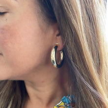 Load image into Gallery viewer, Thick 18k Gold Filled 7.5mm Smooth Open Hoops, Available in 2 Sizes
