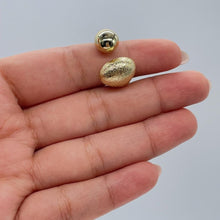 Load image into Gallery viewer, 18k Gold-filled Adjustable Dual Ended Wrap Ring with Frosted Texture and Dome Ends
