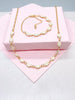 18k Gold Filled Dainty Choker Chain and Bracelet with Cowrie Puka Shell Charms