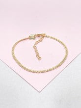 Load image into Gallery viewer, 18k Gold Filled 2.5 Specialty Chain Dainty Bracelet
