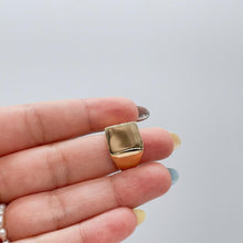 Load image into Gallery viewer, 18k Gold filled Chunky Sqaure Signet Ring

