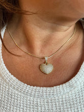 Load image into Gallery viewer, 18k Gold Filled CZ Puffy Heart Pendant
