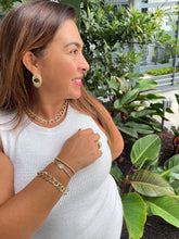 Load image into Gallery viewer, 18k Gold Filled Wire Textured Earrings with Infinity Twist Design
