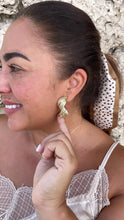 Load image into Gallery viewer, 18k Gold Filled Wire Textured Earrings with Semi Twist Design
