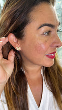 Load image into Gallery viewer, 18k Gold Filled Pearl Beaded Butterfly Stud Earrings

