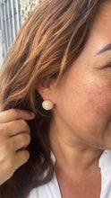 Load image into Gallery viewer, 18k Gold Filled 15mm Pearl Beaded Stud Earrings
