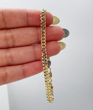 Load image into Gallery viewer, 18k Gold Filled Cuban Link Chain:3.4MM Miami Curb Necklace &amp; Bracelet
